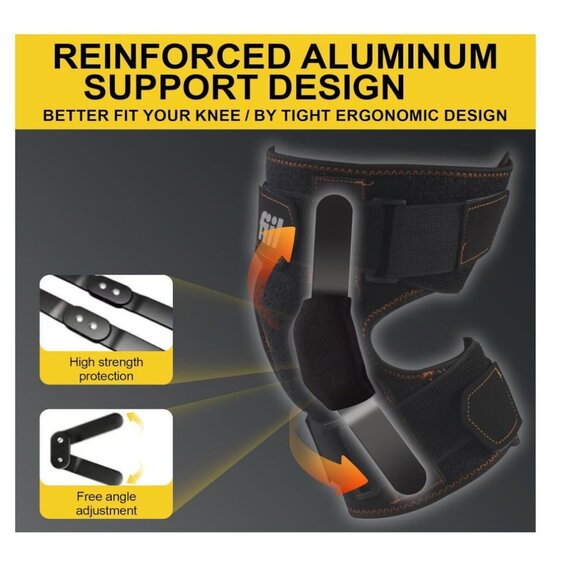 Hinged Knee Brace For Meniscus Tear - Adjustable Knee Support for Knee Pain MEDI - Picture 2 of 9